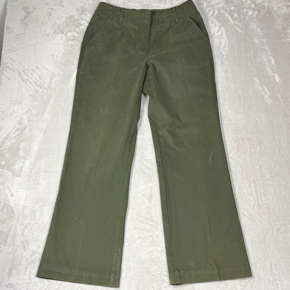 St. John's Bay Women's Olive Green Stretch Bootcut Pants Size 6